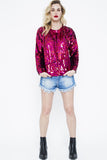 Blusa Manga Longa Bordada Sole - Vermelho e Pink