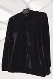 Blusa Capuz Veludo Verena - Preto