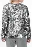 Blusa Manga Longa Bordada Sole - Prata