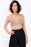Blusa Manga Longa Brit - Nude
