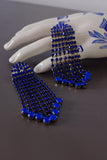 Brinco Strass Orion - Níquel e Azul