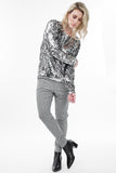 Calça Moletom Lurex Cygnus - Prata