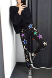Calça Skinny Bordada Star - Colorida