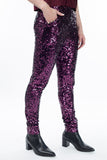 Calça Bordada Luna - Bordeaux