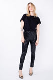Calça Bordada Luna - Preto