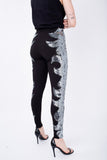 Calça Skinny Bordada Waves - Grafite