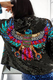 Casaqueto Bordado Falcon - Preto