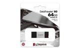DT80/64GB - Pen drive de 64GB USB 3.2 Geração1 armanezamento tipo C Série 80.