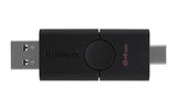 DTDE/64GB - Pen drive de 64GB USB 3.2 Geração 1, com 2 conectores: Tipo-A e Tipo-C