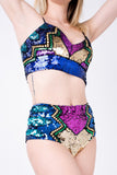 Hot Pant Bordada Flow - Colorido