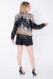 Jaqueta Bomber Bordada Bally - Preto