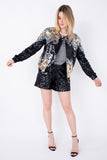Jaqueta Bomber Bordada Bally - Preto