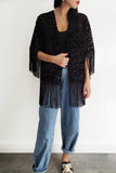 Kimono Onça Velvet - Preto