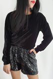 Shorts Bordado Sole - Preto