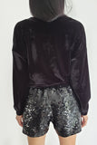 Shorts Bordado Sole - Preto