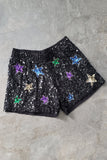 Shorts Bordado Star - Preto