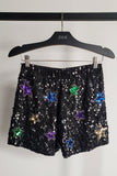 Shorts Bordado Star - Preto