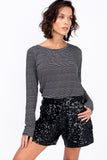 Shorts Bordado Luna - Preto
