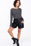 Shorts Bordado Luna - Preto