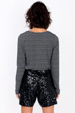 Shorts Bordado Luna - Preto