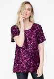 T-shirt Bordada Luna - Bordeaux