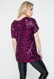 T-shirt Bordada Luna - Bordeaux
