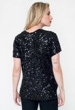 T-shirt Bordada Luna - Preto