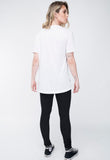 T-shirt Unissex Bordada Raio - Branco