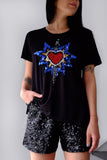 T-shirt Bordada Córdoba - Preto