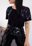 T-shirt Bordada Flow - Preto