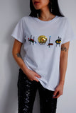 T-shirt Bordada Hola - Branco