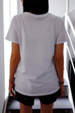 T-shirt Bordada Hola - Branco