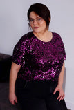 T-shirt Bordada Luna - Bordeaux