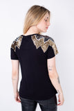 T-shirt Bordada Bally - Preto