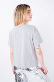 T-shirt Bordada Balão - Mescla