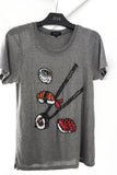 T-shirt Bordada Sushi - Mescla