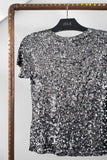 T-shirt Bordada Luna - Grafite