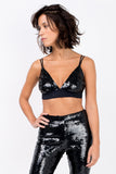 Top Bordado Sole - Preto