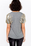 T-shirt Bordada Milly - Mescla