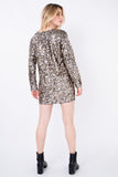 Vestido Bordado Luna - Dourado com Grafite