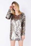Vestido Bordado Sole - Dourado com Grafite