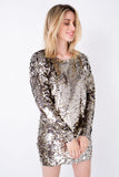 Vestido Bordado Sole - Dourado com Grafite